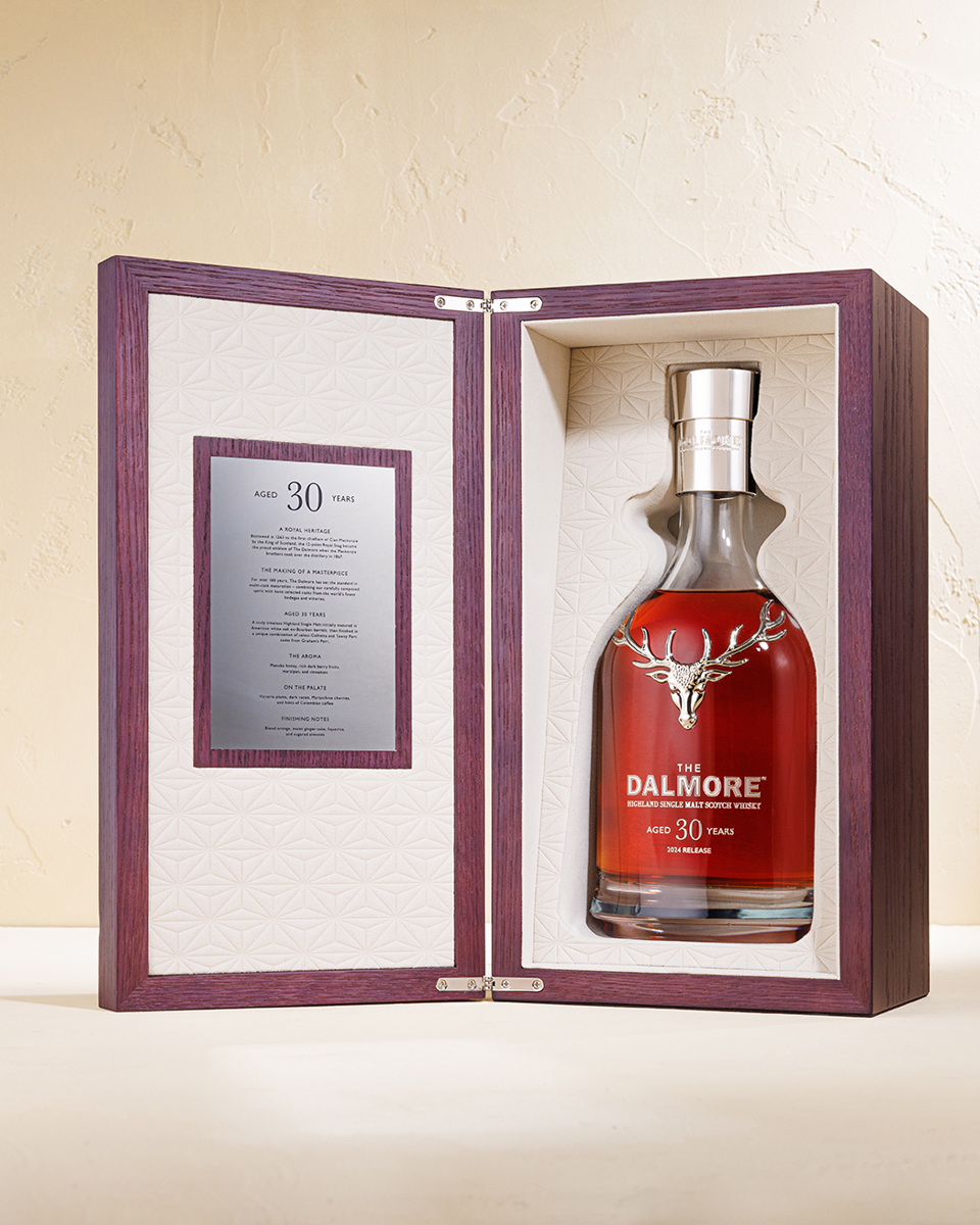 Bottle of Dalmore 30 inside a presentation box